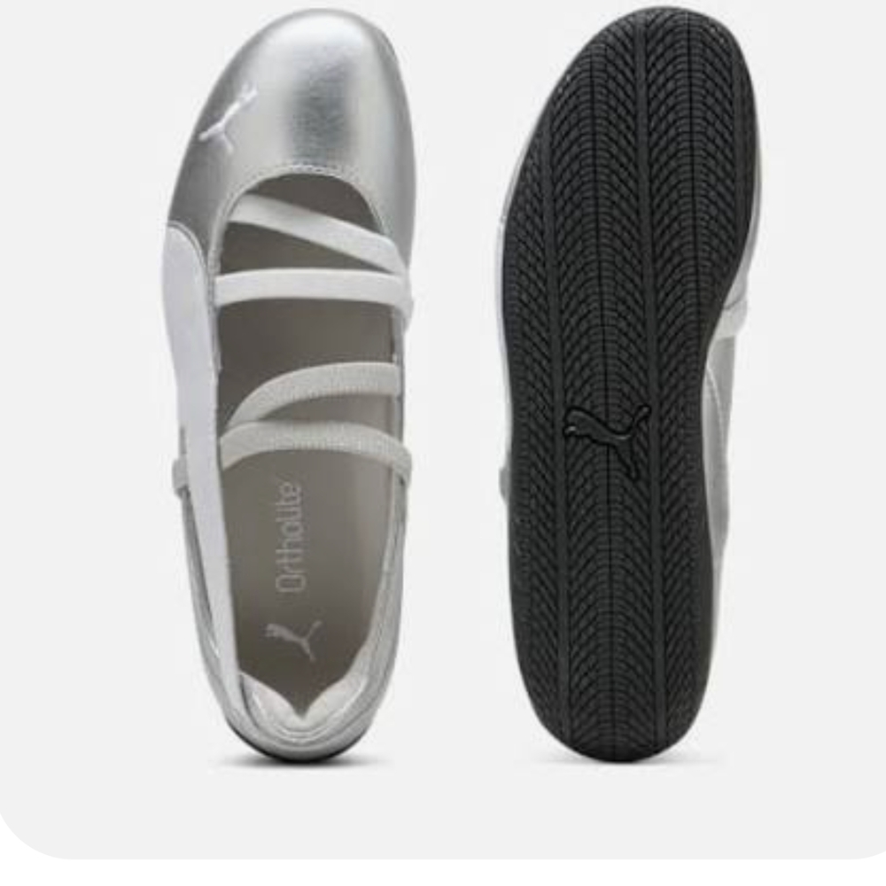 Puma Women's Silver Athletic Shoes